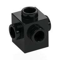 Brick Special 1 x 1 Studs on 4 Sides — Black