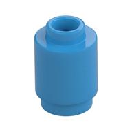 Brick Round 1 x 1 Open Stud — Dark Azure