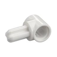 Technic Pin Connector Hub with 1 Axle — White