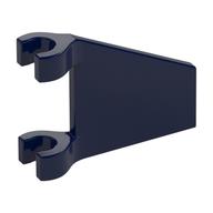 Flag 2 x 2 Trapezoid with Flat Area between Clips — Dark Blue