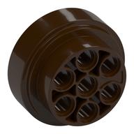 Wheel 31 x 15 Technic, 7 Pin Holes — Dark Brown