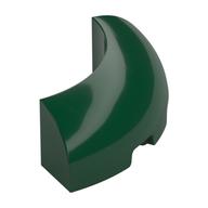 Brick Round Corner 3 x 3 x 1 No Studs — Dark Green