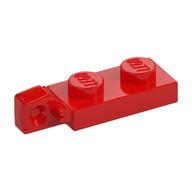 Hinge Plate 1 x 2 Locking with 1 Finger On End, without Groove — Red