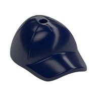 Hat / Cap Short Curved Bill with Seams and Hole on Top — Dark Blue