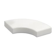 Tile 2 x 2 Curved, Macaroni — White