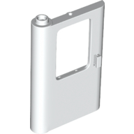Door 1 x 4 x 5 Train Left - Thick Support Bottom — White