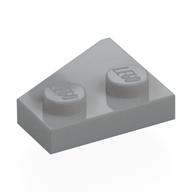 Wedge Plate 2 x 2 Right — Light Bluish Gray
