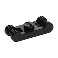 Plate Special 1 x 1 with Handle on 2 Ends — Black