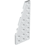 Wedge Plate 8 x 3, 22° Left — White