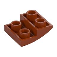 Brick Curved 2 x 2 x 2/3 Inverted — Dark Orange