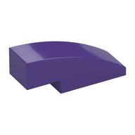 Brick Curved 3 x 1 No Studs — Dark Purple