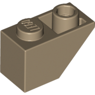 Slope Inverted 45° 2 x 1 — Dark Tan
