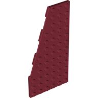 Wedge Plate 6 x 12 Left — Dark Red