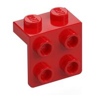 Bracket 1 x 2 - 2 x 2 — Red