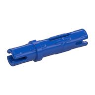 Technic Pin Long with Friction Ridges Lengthwise, 2 Center Slots — Blue