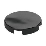 Tile Round 2 x 2 with Bottom Stud Holder — Black