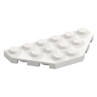 Wedge Plate 3 x 6 Cut Corners — White