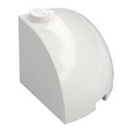 Brick Round Corner 3 x 3 x 2 Dome Top — White