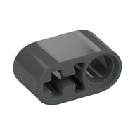 Technic Beam 1 x 2 Thick with Pin Hole and Axle Hole — Dark Bluish Gray
