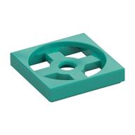 Turntable 2 x 2 Plate, Base — Dark Turquoise