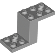 Bracket 5 x 2 x 2 1/3 with Holes, Inside Stud Holder — Light Bluish Gray