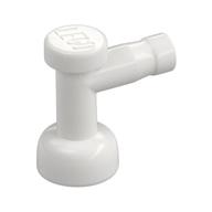 Tap 1 x 1 without Hole in Spout — White