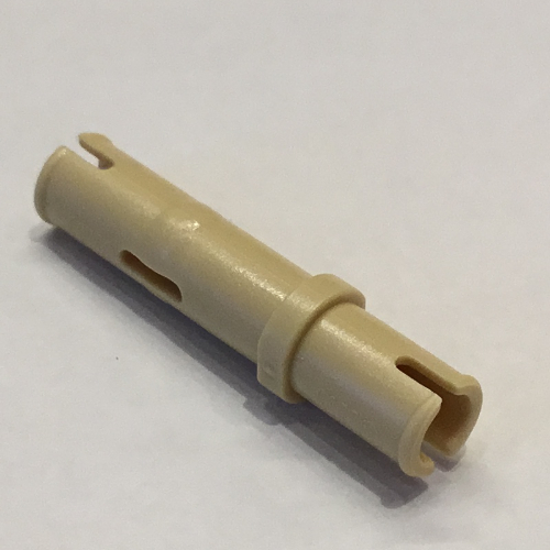 Technic Pin Long without Friction Ridges — Tan