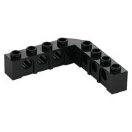 Technic Brick 5 x 5 Right Angle (1 x 4 - 1 x 4) — Black