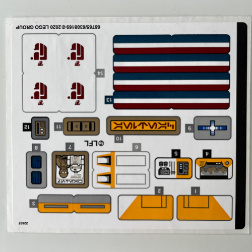 Sticker Sheet for Set 75290-1 — (Not Applicable)
