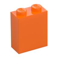 Brick 1 x 2 x 2 with Inside Stud Holder — Orange