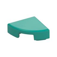 Tile Round 1 x 1 Quarter — Dark Turquoise