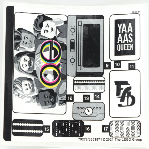 Sticker Sheet 3 for Set 10291-1 — (Not Applicable)