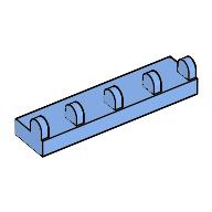 Hinge Tile 1 x 4 — Medium Blue
