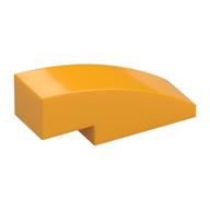 Brick Curved 3 x 1 No Studs — Bright Light Orange