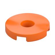 Tile Round 2 x 2 with Hole — Orange