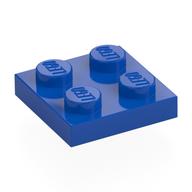Plate 2 x 2 — Blue