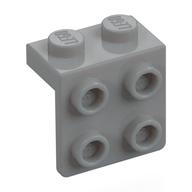 Bracket 1 x 2 - 2 x 2 — Light Bluish Gray