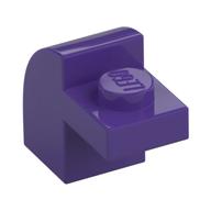 Brick Curved 1 x 2 x 1 1/3 with Curved Top — Dark Purple