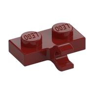 Plate Special 1 x 2 with Clip Horizontal on Side — Dark Red