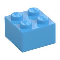 Brick 2 x 2 — Medium Blue