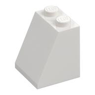 Slope 65° 2 x 2 x 2 with Bottom Tube — White