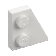 Wedge Plate 2 x 2 Right — White