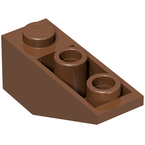 Slope Inverted 34° 3 x 1 with Internal Stopper — Reddish Brown