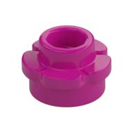 Plant, Flower, Plate Round 1 x 1 with 5 Petals — Magenta