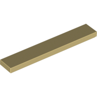 Tile 1 x 6 with Groove — Tan