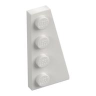 Wedge Plate 4 x 2 Right — White