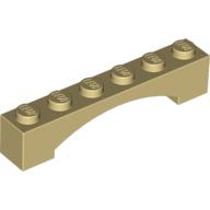 Brick Arch 1 x 6 Raised Arch — Tan