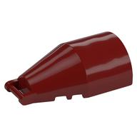 Windscreen 7 x 4 x 2 Round with Handle — Dark Red