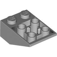 Slope Inverted 33° 3 x 2, Connections between Studs, Ovoid Bottom Pin — Light Bluish Gray