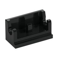 Hinge Brick 1 x 2 Base — Black